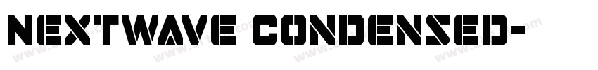 Nextwave Condensed字体转换